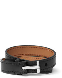 Men's Black Leather Bracelets by Tom Ford | Lookastic