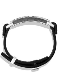 David Yurman Modern Cable Id Bracelet In Black
