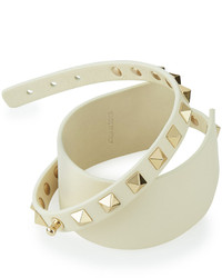 Valentino Multi Wrap Rockstud Leather Bracelet