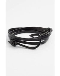 Miansai Noir Hook Leather Bracelet