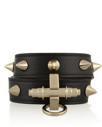 Givenchy Obsedia Bracelet In Black Leather