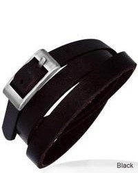 Overstock Genuine Leather Brown Fashonista Bracelet