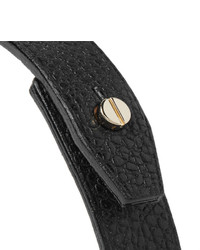 Valextra Pebble Grain Leather Bracelet
