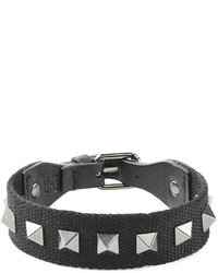 Valentino Rockstud Bracelet With Leather