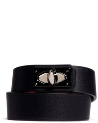 Givenchy Shark Tooth Double Wrap Leather Bracelet