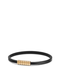 David Yurman Southwest Narrow Leather Bracelet With 18k Gold