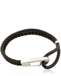 Montblanc Steel Leather Bracelet
