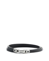David Yurman Streamline Double Wrap Leather Bracelet