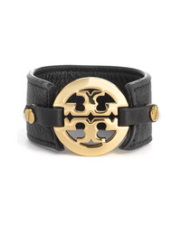 Tory Burch Leather Logo Buckle Bracelet