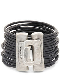 Uno De 50 Multi Strand Leather Cuff Bracelet
