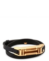Tory Burch X Fitbit Double Wrap Leather Bracelet