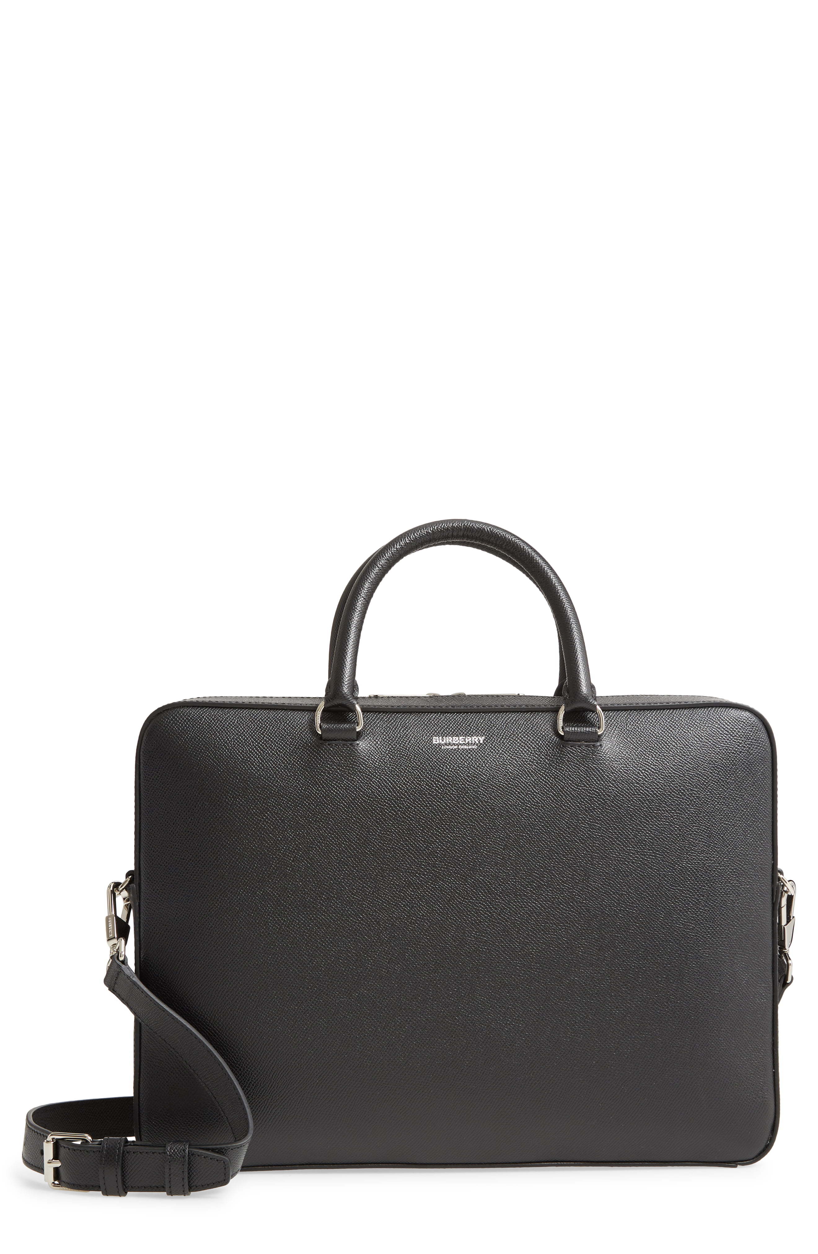 Burberry Ainsworth Y Leather Briefcase, $1,590 | Nordstrom | Lookastic