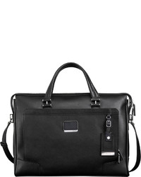 Tumi Astor Regis Slim Leather Briefcase Black