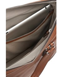 Tumi Astor Regis Slim Zip Top Italian Leather Briefcase
