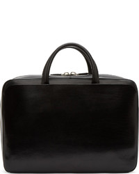 Givenchy Black Buffed Leather Briefcase