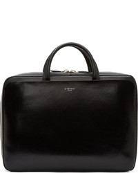 Givenchy Black Buffed Leather Briefcase