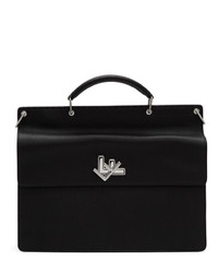Fendi Black Double Faced Business Briefcase