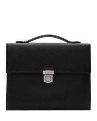 Salvatore Ferragamo Black Firenze Briefcase