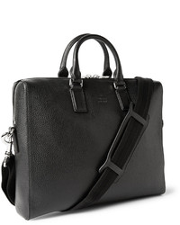 Gucci Black Grained Leather Briefcase