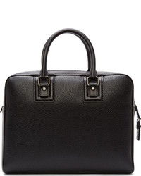 Dolce & Gabbana Black Grained Leather Briefcase
