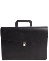 Saint Laurent Black Leather Briefcase