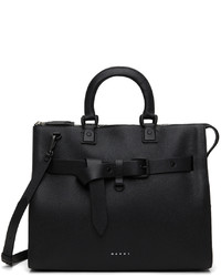 Marni Black Leather Medium Briefcase