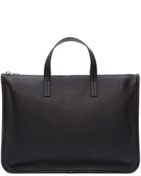 Loewe Black Leather Totedo Briefcase