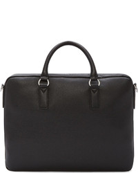 Marc by Marc Jacobs Black Pebbled Leather Briefcase