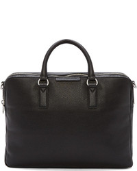 Marc by Marc Jacobs Black Pebbled Leather Briefcase