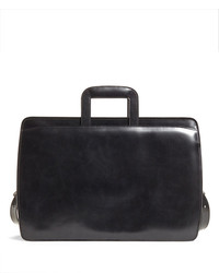 Brooks Brothers Slide Handle Leather Briefcase