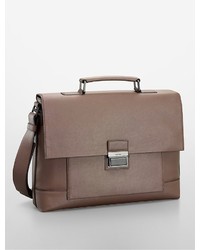 Calvin Klein Clyde Faux Leather Briefcase