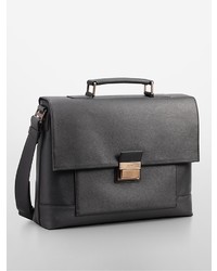 Calvin Klein Clyde Faux Leather Briefcase