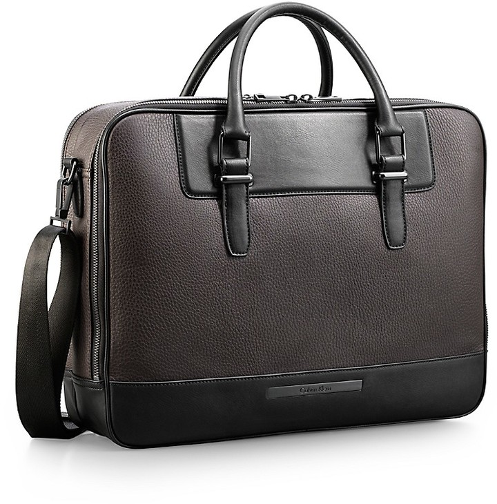 Calvin Klein Peter Faux Leather Computer Commuter Briefcase, $229 ...