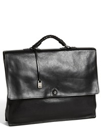John Varvatos Collection Leather Briefcase