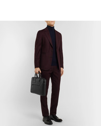Paul Smith Contrast Tipped Textured Leather Briefcase