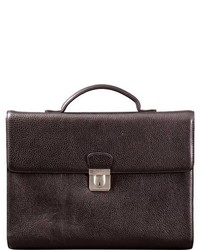 Dr. Koffer Dale Compact Briefcase Black Leather Goods
