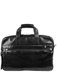 Bosca Double Compartt Leather Briefcase