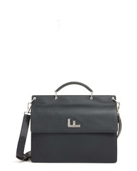 Fendi Ff Leather Briefcase