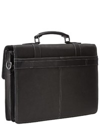 Kenneth Cole Reaction Flappy Go Lucky Colombian Leather Flapover Brief Briefcase Bags