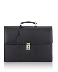 Barneys New York Gusseted Briefcase Black