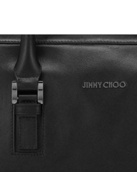 Jimmy Choo Hardy Black Saffiano Leather Briefcase