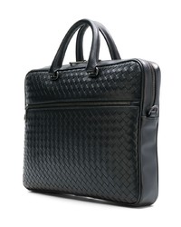 Bottega Veneta Intrecciato Weave Leather Briefcase