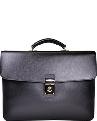 Royce Leather Kensington Double Gusset Briefcase