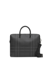 Burberry Large London Check And Leather Briefcase