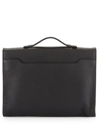 Tom Ford Leather Briefcase With Gold Buckle Black