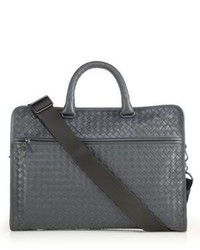 Bottega Veneta Leggeron Intrecciato Leather Briefcase