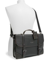 Ted Baker London Leather Briefcase Black