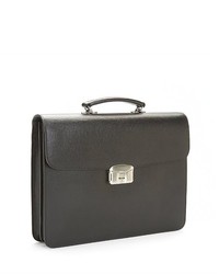 Royce Leather Luxury Fingerprint Swiping Lock Briefcase In Italian Leather