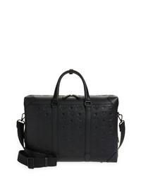 MCM Monograph Water Resistant Leather Briefcase In Black At Nordstrom
