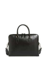Burberry New London Calfskin Leather Briefcase